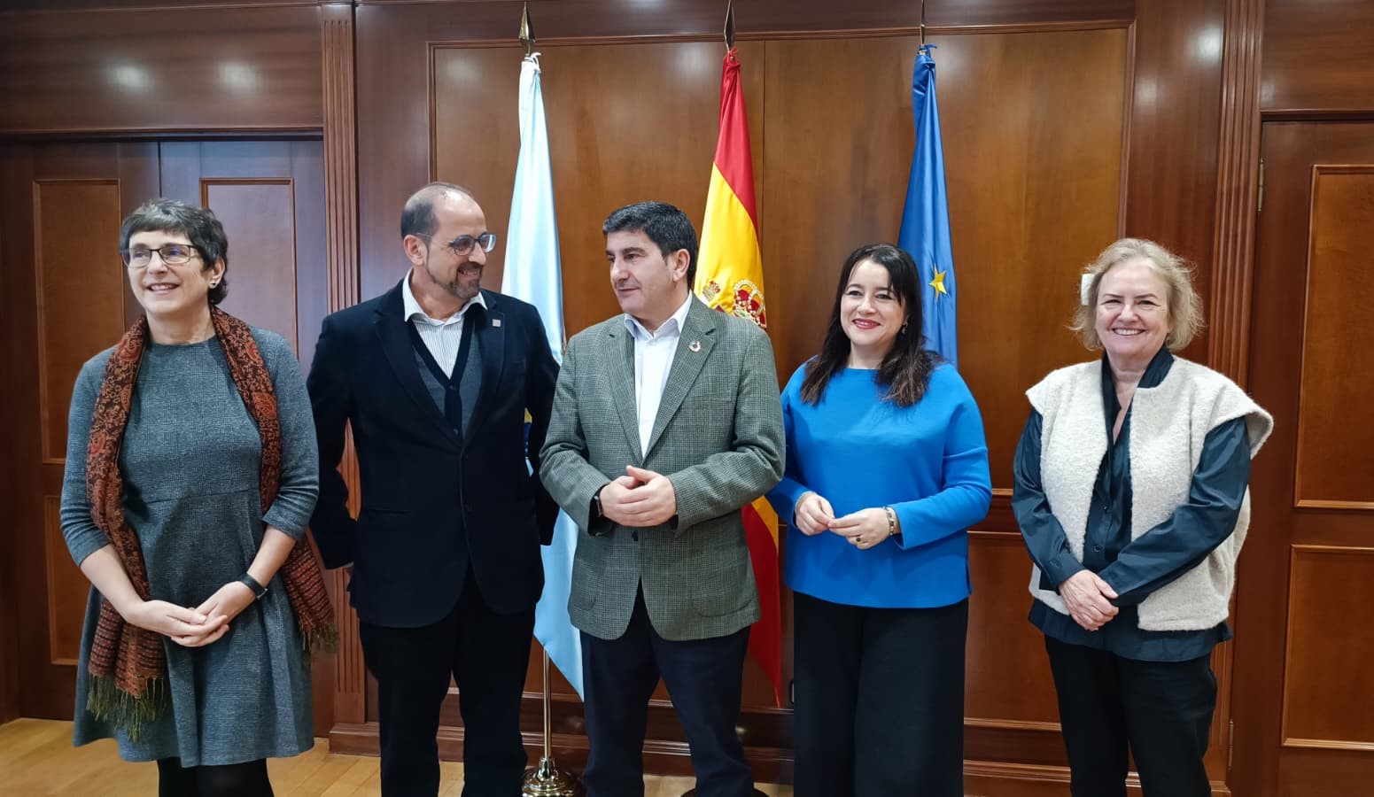 O presidente da Real Academia Galega entrevístase co delegado do Goberno