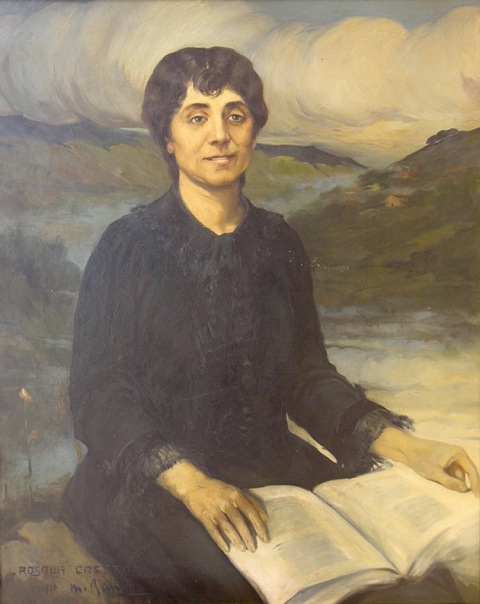 Retrato de Rosalia ao óleo, por Máximo Ramos